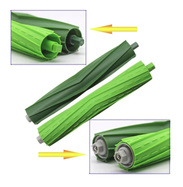 Основные щётки (валик-скребка) для моющего  робот-пылесоса iRobot Roomba i7, i7+, E5, E6, E7 (2шт.)