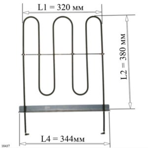 ТЭН C00288251, C00081590, 1200W, 230V, нижний, для духовок и духовых шкафов ARISTON, INDESIT