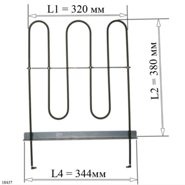 ТЭН C00288251, C00081590, 1200W, 230V, нижний, для духовок и духовых шкафов ARISTON, INDESIT ТЭН C00288251, C00081590, 1200W, 230V, нижний, для духовок и духовых шкафов ARISTON, INDESIT