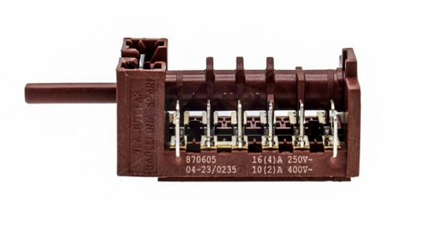 Переключатель режимов духовки плиты Hansa 8011283, 8062049, 870605 6-позиционный Переключатель режимов духовки плиты Hansa 8011283, 8062049, 870605 6-позиционный