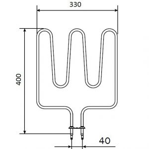 Тэн для эл. печи Harvia 1500W 195 А 8/1,5 Тэн для эл. печи Harvia 1500W 195 А 8/1,5