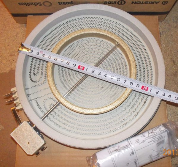 Эл.конфорка с/кер  2100W/700W  D=230мм  481231018895