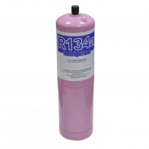 Фреон, хладагент R134a 1000г с клапаном шредера (вес нетто 600г)