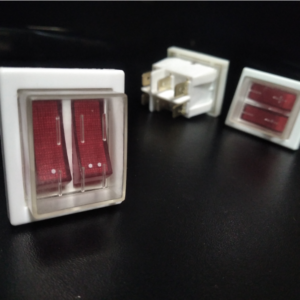 Выключатель двухклавишный, белый RP (04) ОРИГИНАЛ