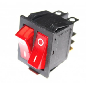 Кнопка масляного радиатора 16А 2-х клав 6 конт.,  KN009