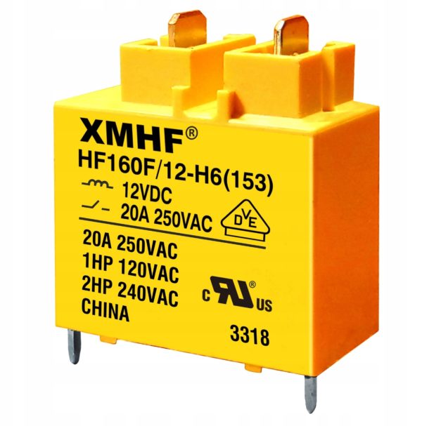 Силовое реле для стиральных машин LG HF160F/12-H6 (153) XMHF (жёлтый)