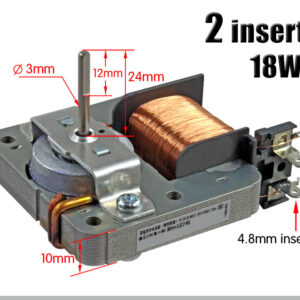 Двигатель обдува для СВЧ 2-х контактный 8w/2600 об/мин.220V-240V