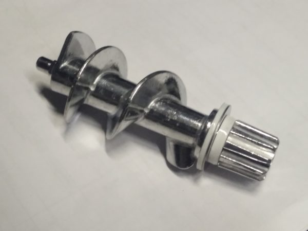 Шнек MRZ055 L-12mm, D-43mm к электромясорубке, в сборе со втулкой 10зубьев Шнек MRZ055 L-12mm, D-43mm к электромясорубке, в сборе со втулкой 10зубьев