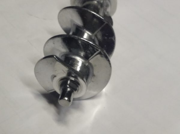 Шнек MRZ055 L-12mm, D-43mm к электромясорубке, в сборе со втулкой 10зубьев Шнек MRZ055 L-12mm, D-43mm к электромясорубке, в сборе со втулкой 10зубьев
