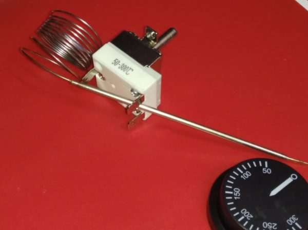 Капиллярный термостат 50-300° 16А C 3-х контактный