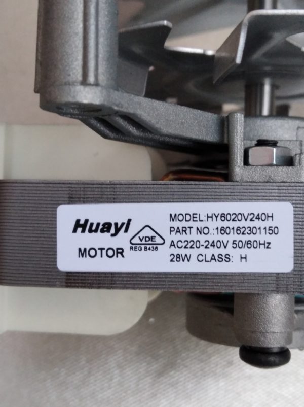 Вентилятор обдува духовки (с крыльчаткой) GORENJE 28W, 220-240V, шток 26мм, Ø-148мм 259397, COK400GO