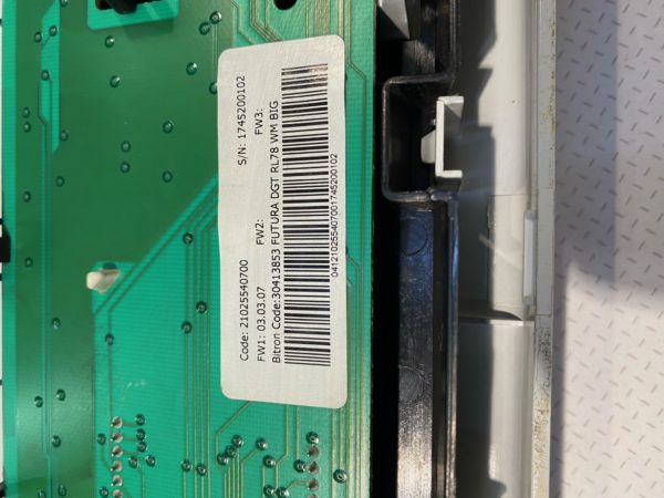 Модуль управления силовой и дисплейный в сборе от стиральной машины Hotpoint-Ariston VMSG 601 B CIS Модуль управления силовой и дисплейный в сборе от стиральной машины Hotpoint-Ariston VMSG 601 B CIS