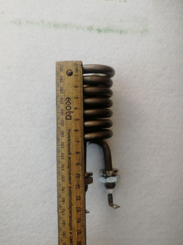 Тэн 3000W спираль D56mm, штуцер M14x1.5 для бассейнов