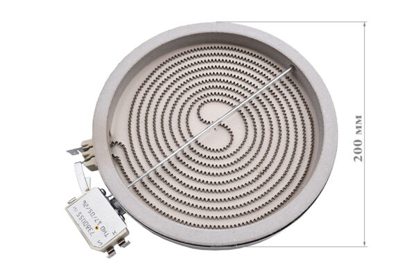 Конфорка для стеклокерамики 1700W/230V, D=200мм. 2002032832, 16003220300, 315719 Конфорка для стеклокерамики 1700W/230V, D=200мм. 2002032832, 16003220300, 315719