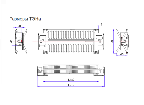 Алюминиевый нагревательный элемент FH-025/2500-10-H мощностью 2500Вт/230В~ Алюминиевый нагревательный элемент FH-025/2500-10-H мощностью 2500Вт/230В~