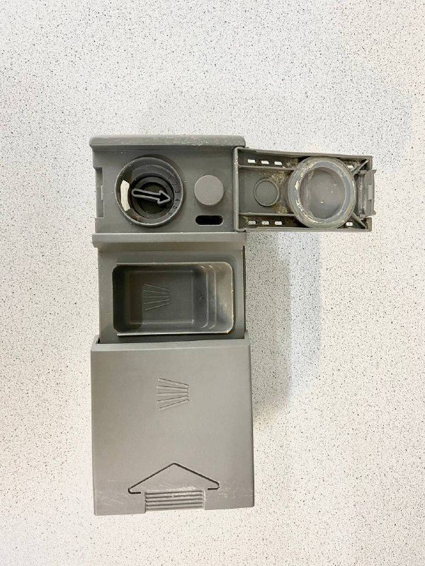 Дозатор - дтспенсер моющих средств посудомоечной машины (ПММ) Бош/Bosch 9000083064 демонтаж Дозатор - дтспенсер моющих средств посудомоечной машины (ПММ) Бош/Bosch 9000083064 демонтаж