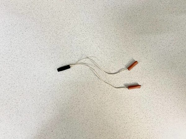 Лампа индикаторная, желтая с проводами, для духового шакафа 220V (Демонтаж)