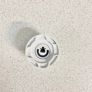 Ручка переключателя белая для духового шкафа Дарина/Darina (Демонтаж)