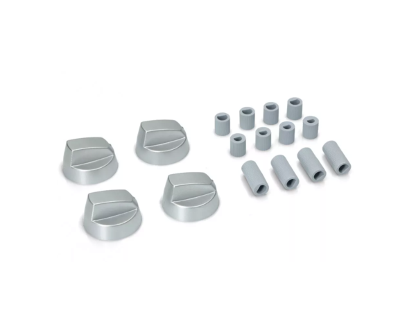 Ручки конфорок для плиты, универсальные, комплект 4шт серые D6-8мм Ручки конфорок для плиты, универсальные, комплект 4шт серые D6-8мм